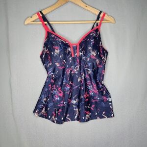 Lole Tankini Top Bright Multi Coloured Size M